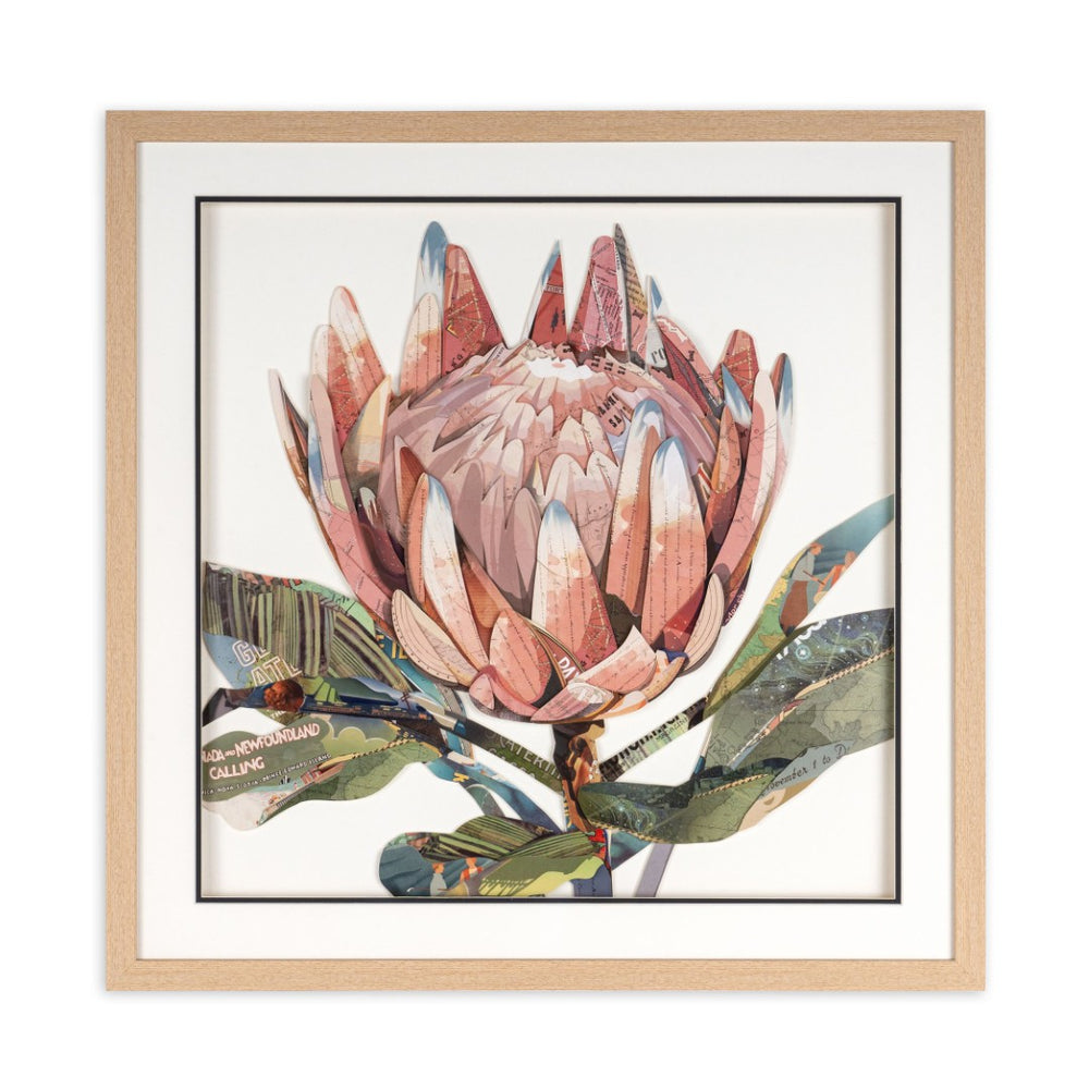 HomeRoots Petal Palette Collage II Brown Shadowbox Art – Modern Textural Wall Décor for Any Room Elegance 576700