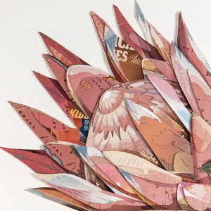 HomeRoots Petal Palette Collage III - 30" Shadow Box Art with Brown Frame for Stunning Wall Décor Upgrade 576701