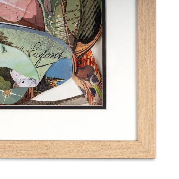 HomeRoots Petal Palette Collage III - 30" Shadow Box Art with Brown Frame for Stunning Wall Décor Upgrade 576701