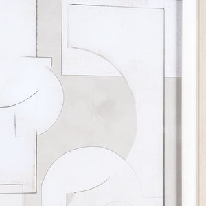 HomeRoots Mellow Matrix Gray Shadowbox Art - Contemporary Textual Wall Décor for Modern Home Elegance 576702