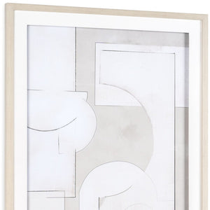 HomeRoots Mellow Matrix Gray Shadowbox Art - Contemporary Textual Wall Décor for Modern Home Elegance 576702