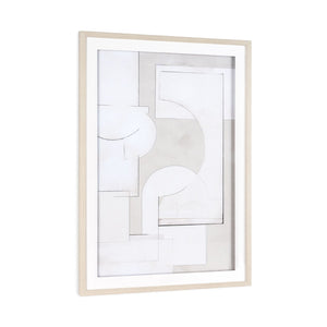 HomeRoots Mellow Matrix Gray Shadowbox Art - Contemporary Textual Wall Décor for Modern Home Elegance 576702