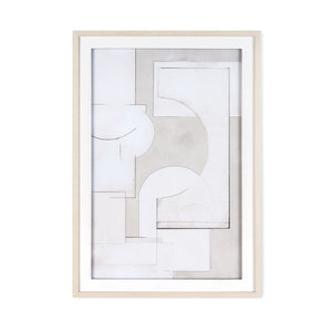 HomeRoots Mellow Matrix Gray Shadowbox Art - Contemporary Textual Wall Décor for Modern Home Elegance 576702