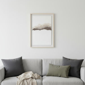 HomeRoots Torn Terrain I Gray Shadowbox Textual Art - Modern Framed Wall Décor for Any Room Style 576704