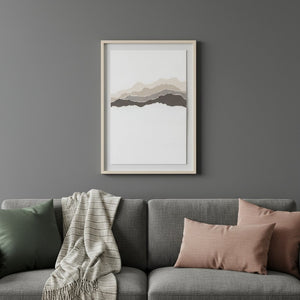 HomeRoots Torn Terrain I Gray Shadowbox Textual Art - Modern Framed Wall Décor for Any Room Style 576704