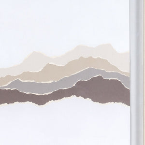 HomeRoots Torn Terrain I Gray Shadowbox Textual Art - Modern Framed Wall Décor for Any Room Style 576704