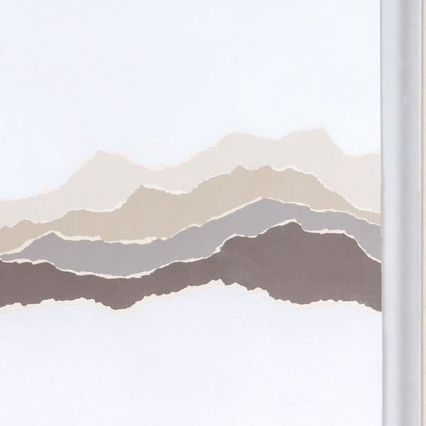 HomeRoots Torn Terrain I Gray Shadowbox Textual Art - Modern Framed Wall Décor for Any Room Style 576704