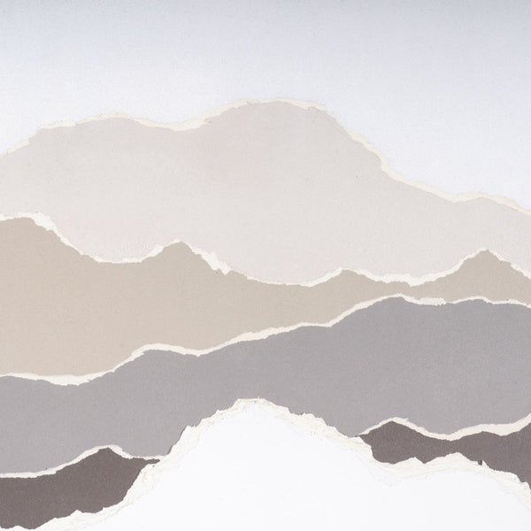 HomeRoots Torn Terrain II Gray Shadowbox Wall Art - Modern Typography & Textured Design for Stylish Interiors 576705