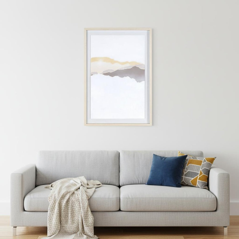 HomeRoots Veiled Gray Shadowbox Textual Art - Modern Wall Decor with Depth for Living Room & Office Style 576706