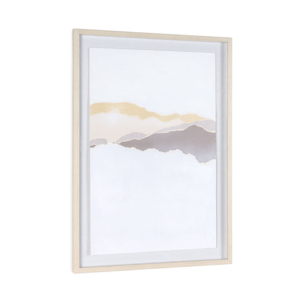HomeRoots Veiled Gray Shadowbox Textual Art - Modern Wall Decor with Depth for Living Room & Office Style 576706