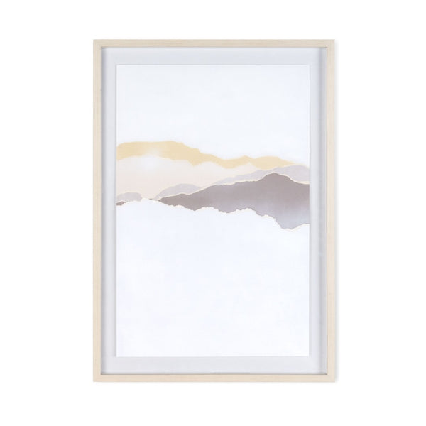 HomeRoots Veiled Gray Shadowbox Textual Art - Modern Wall Decor with Depth for Living Room & Office Style 576706