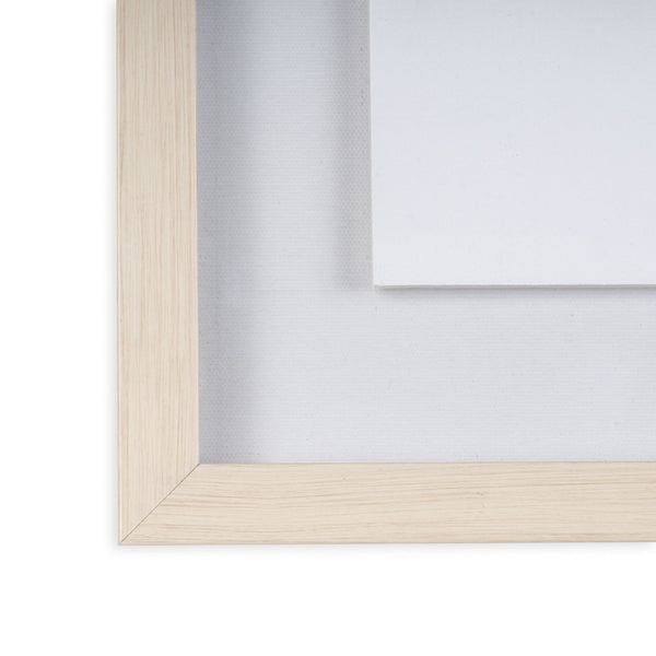 HomeRoots Veiled Gray Shadowbox Textual Art - Modern Wall Decor with Depth for Living Room & Office Style 576706