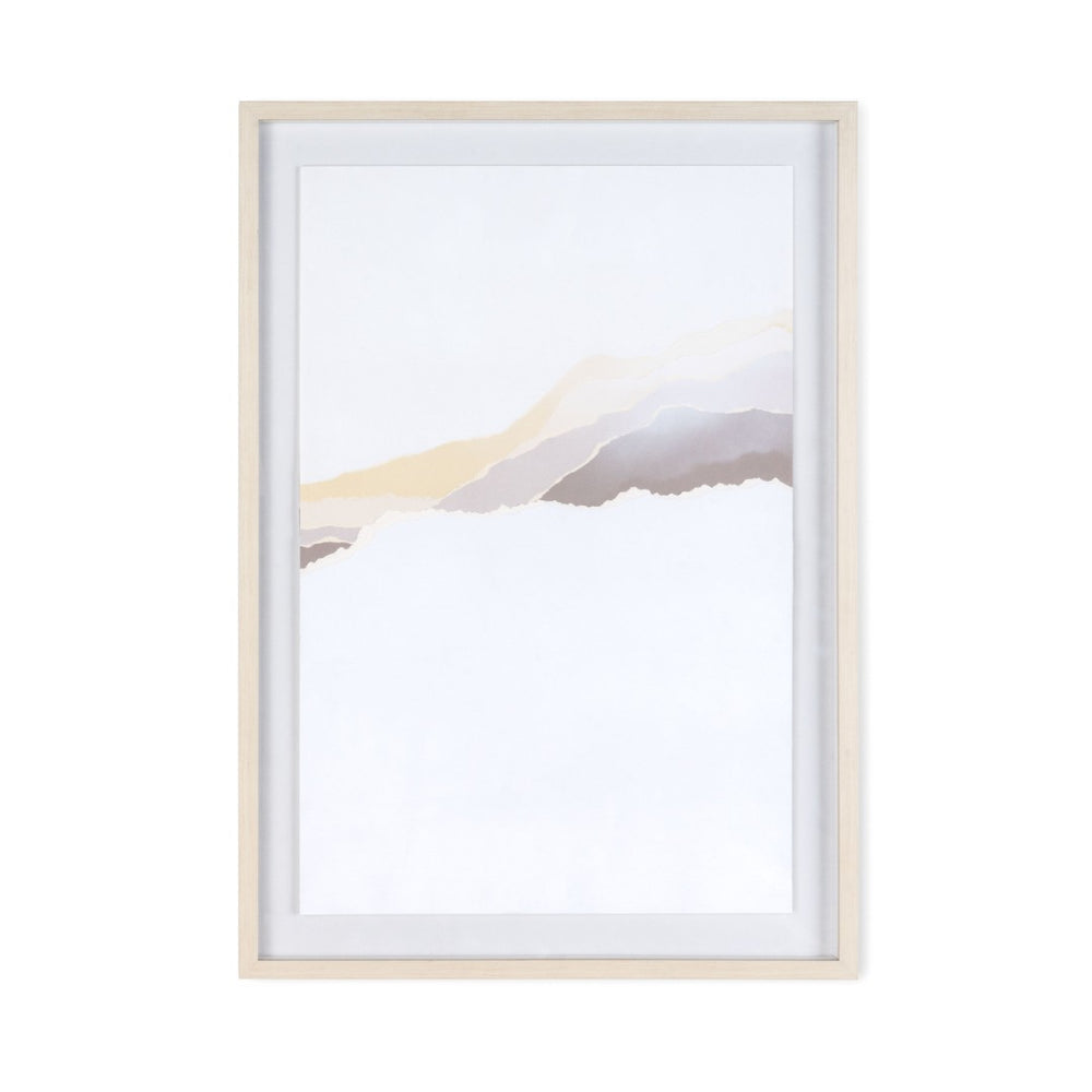 HomeRoots Veiled Vista II Gray Shadowbox Textual Art - Contemporary Wall Decor for Modern Spaces, 39.5" H 576707