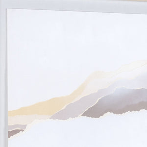 HomeRoots Veiled Vista II Gray Shadowbox Textual Art - Contemporary Wall Decor for Modern Spaces, 39.5" H 576707