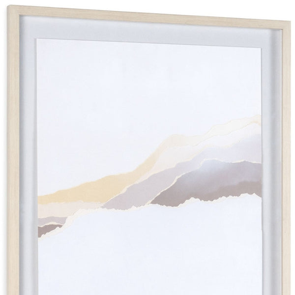 HomeRoots Veiled Vista II Gray Shadowbox Textual Art - Contemporary Wall Decor for Modern Spaces, 39.5" H 576707