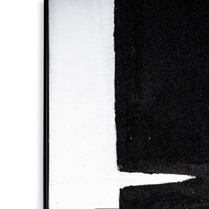 HomeRoots Obsidian Overture II Hand-Painted Canvas Art in Black Floater Frame – Modern Wall Décor for Any Space 576709