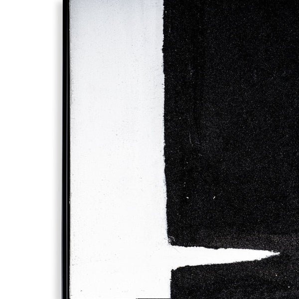 HomeRoots Obsidian Overture II Hand-Painted Canvas Art in Black Floater Frame – Modern Wall Décor for Any Space 576709