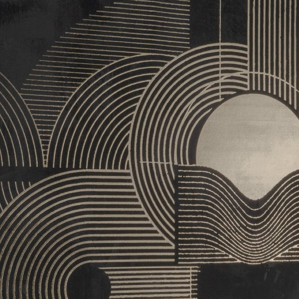 HomeRoots Nocturnal Brilliance Canvas Art in Gold Floater Frame – Elegant Wall Décor for Modern Spaces 576710