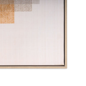 HomeRoots Sands of Serenity Canvas Art - Modern Brown Floater Frame Wall Decor for Tranquil Interiors 576713