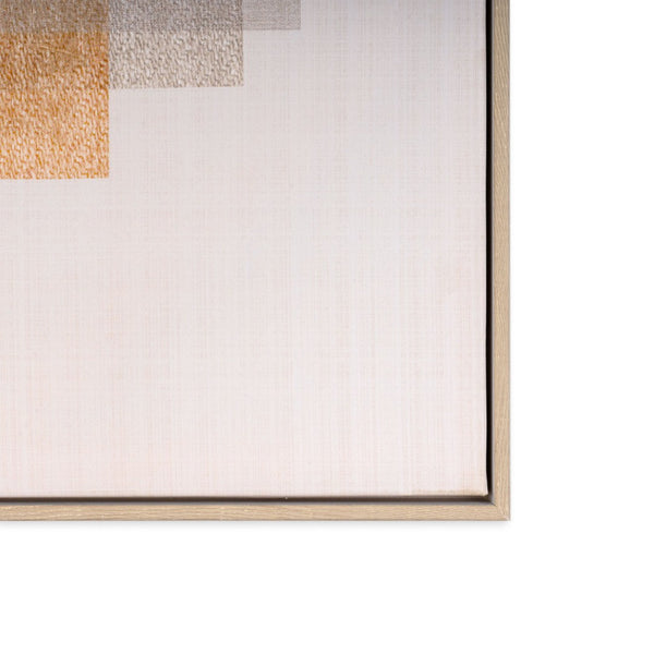 HomeRoots Sands of Serenity Canvas Art - Modern Brown Floater Frame Wall Decor for Tranquil Interiors 576713
