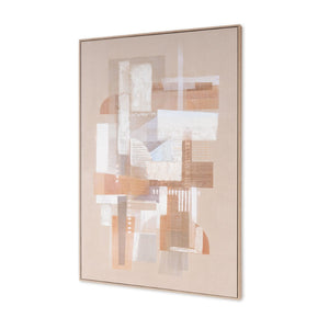 HomeRoots Sands of Serenity II Large Canvas Wall Art - Contemporary Floater Frame for Modern Home Décor 576714