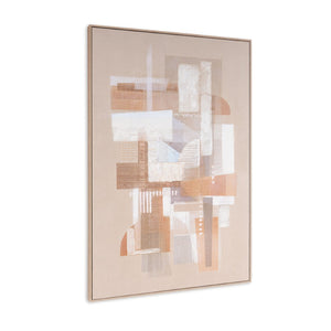 HomeRoots Sands of Serenity II Large Canvas Wall Art - Contemporary Floater Frame for Modern Home Décor 576714