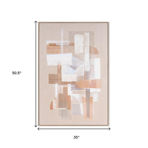 HomeRoots Sands of Serenity II Large Canvas Wall Art - Contemporary Floater Frame for Modern Home Décor 576714