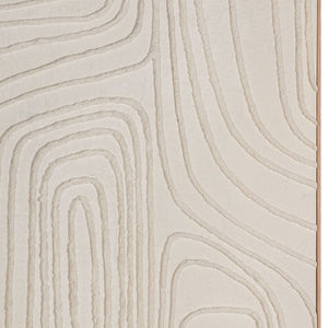 HomeRoots Contour Serenity I - Hand-Painted Canvas Wall Art in Brown Floater Frame for Modern Spaces 576718