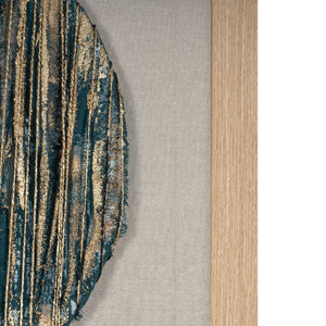 HomeRoots Azure Harmony Brown Shadowbox Art - Modern Textual Wall Décor with Gallery-Style Depth & Azure Accents 576721