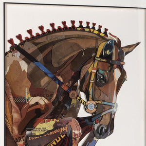 HomeRoots Leap Captivating Black Shadowbox Horse Art - Bold Farmhouse Wall Decor for Any Room Style 576722