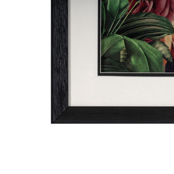 HomeRoots Jungle Cosmonaut Shadowbox Wall Art - Modern Black and White Typography for Stylish Decor 576725