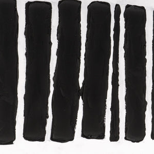 HomeRoots Monochrome Hand-Painted Black Floater Frame Wall Art - Modern Canvas Decor for Sophisticated Spaces 576727