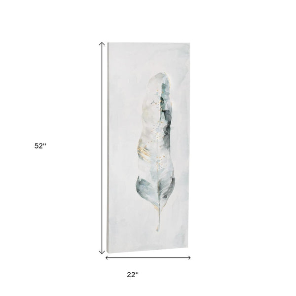 HomeRoots Plume S2 Hand-Painted Canvas Wall Art - Bold, Contemporary Décor for Living Rooms & Bedrooms 576729
