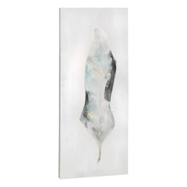 HomeRoots Plume S2 Hand-Painted Canvas Wall Art - Bold, Contemporary Décor for Living Rooms & Bedrooms 576729