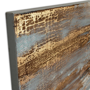 HomeRoots Golden Rise Hand-Painted Unframed Wall Art - Vibrant Contemporary Canvas for Modern Spaces 576730