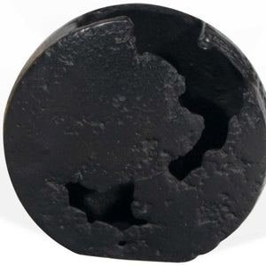 Homeroots 8" Black Hammered Round Aluminum Table Vase - Stylish Centerpiece For Modern Home Decor & Accent  Aluminum 576747