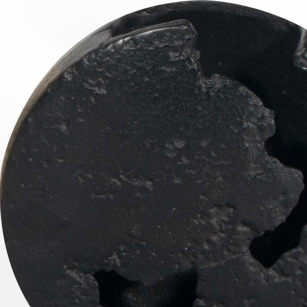 Homeroots 8" Black Hammered Round Aluminum Table Vase - Stylish Centerpiece For Modern Home Decor & Accent  Aluminum 576747