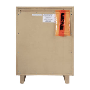 Butler Specialty Halmstad Elegant Wood Panel Nightstand With 3 Drawers For Stylish Bedroom Storage Solutions Light Brown Mdf,Mindi Wood And Mindi Veneers 5767488-butler