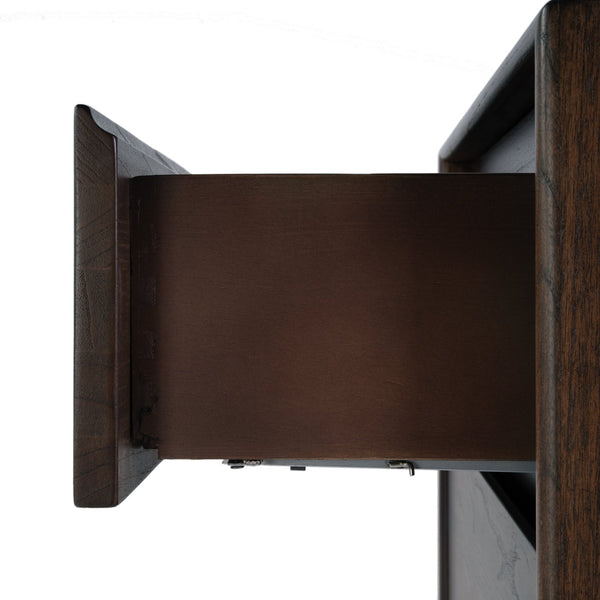 Butler Specialty Butler Halmstad 22" Rectangular Wood Nightstand With 3 Drawers – Scandinavian Minimalist Design Brown Mdf,Mindi Wood And Mindi Veneers 5767497-butler