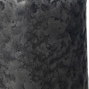 Homeroots 14" Gray Hammered Cylinder Aluminum Table Vase - Modern Decor Accent For Stunning Home Interiors  Aluminum 576752