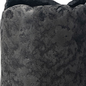 Homeroots 14" Gray Hammered Cylinder Aluminum Table Vase - Modern Decor Accent For Stunning Home Interiors  Aluminum 576752