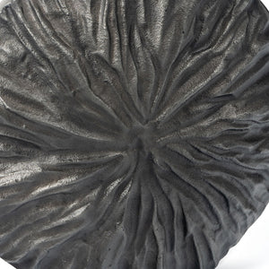 Homeroots 10" Gray Abstract Aluminum Table Vase – Modern Design For Chic Home Decor & Floral Arrangements  Aluminum 576755