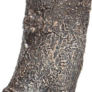 Homeroots 14" Striking Brown Faux Bois Cylinder Vase – Unique Polyresin Decor For Modern Home Style!  Polyresin 576772