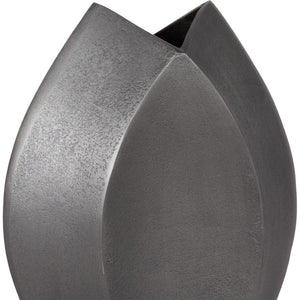 Homeroots 12" Black Aluminum Table Vase - Stylish Distressed Finish For Modern Home Decor & Elegant Displays  Aluminum 576774