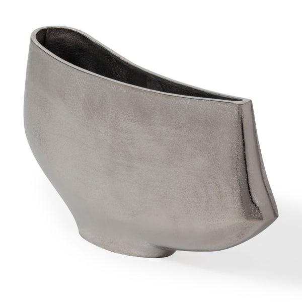 Homeroots 10" Nickel Aluminum Table Vase - Modern Chic Centerpiece For Home Decor, Durable & Stylish Design  Aluminum 576780