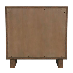 Butler Specialty Halmstad Elegant Wood Panel Nightstand With 3 Drawers For Stylish Bedroom Storage Solutions Brown Mdf,Mindi Solids,Mindi Veneer 5768188-butler