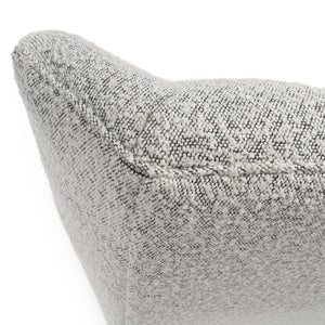 HomeRoots 32" Stylish Gray and Black Tufted Boucle Lounge Chair - Mid-Century Accent for Cozy Spaces! 576851