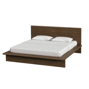 Butler Specialty Halmstad Wood Platform King Bed - Timeless Scandinavian Design With Modern Rustic Appeal Brown Mindi Wood,Mdf,Mindi Veneer 5769188-butler