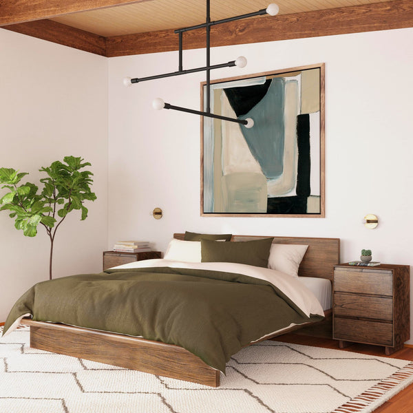 Butler Specialty Halmstad Wood Platform King Bed - Timeless Scandinavian Design With Modern Rustic Appeal Brown Mindi Wood,Mdf,Mindi Veneer 5769188-butler