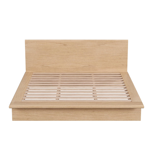 Butler Specialty Halmstad Wood Platform King Bed - Timeless Scandinavian Design With Modern Rustic Appeal Light Brown Mindi Wood,Mdf,Mindi Veneer 5769488-butler